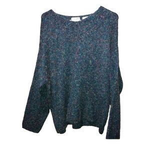 Paradox size Large/XL multi colored pullover sweater. Wool blend, long sleeve